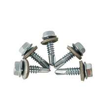50 Sets Of Heavy-Duty Stainless Steel Self-Tapping Screws - Waterproof And Rust-Proof With Washers, Suitable For Outdoor Metal R - WHITE - View 6