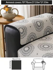 1 pieza Funda de cojín de sofá de chenilla para todas las estaciones, funda de asiento de sofá minimalista moderna antideslizante, a prueba de polvo, resistente a la suciedad, lavable a máquina, lavable a mano, funda de sofá suave y fresca de moda sin decoloración ni desprendimiento, decoración de dormitorio, funda protectora apta para mascotas, funda de sofá esquinero ajustable adecuada para dormitorio, oficina, sala de estar, muebles combinados, sofá en forma de L y sofá de 1234 asientos - Gris - Ver 19