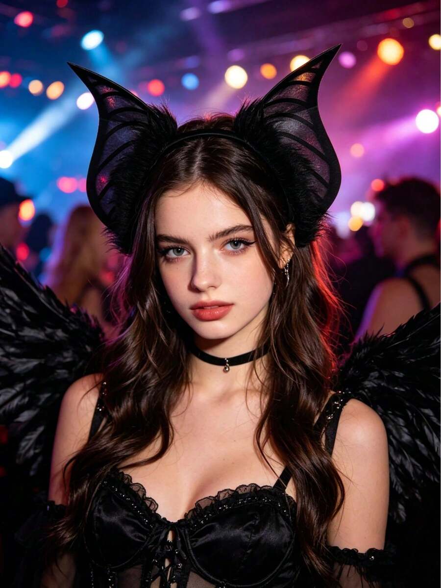 Simulation Of Bat And Beast Ears Hairband Halloween Cos Party Dress Headdress Props, Suitable For Halloween, Comic-Con, Stage Performances. - Multicolor - View 1