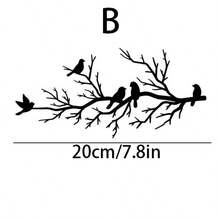 1 pieza Decoración de pared de metal con rama de árbol vintage y pájaro, con acabado premium Escultura de pared de arte de rama de árbol vintage y pájaro - Adecuado para Halloween, aniversario, decoración de primavera, regalo de invierno y Navidad (Decoración interior) - Escultura de metal para sala de estar (Seleccionado para entusiastas de la decoración del hogar) - Negro - Ver 13