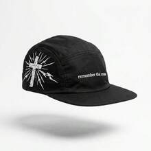 BONE FIVE PANEL ORI ALL BLACK PRETO PROMOTION - 黑十字 - 查看 2