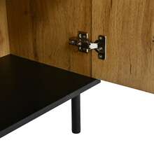 Sideboard Natural Made Of Wood For Dining Room And Living Room - 自然的 - 查看 5