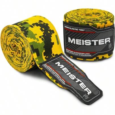 Meister Vendajes Semi-Elásticos para Adulto de 180 in (457 cm) para MMA y Boxeo (Par)