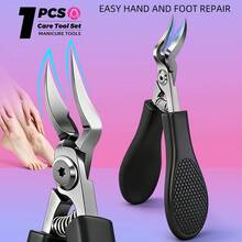 Thick Nail & Ingrown Nail Specialized Heavy-Duty Nail Clipper - Wide Mouth Professional Grade Clipper Head With Non-Slip Handle, Stainless Steel Sharp Blade Suitable For Middle-Aged And Elderly Men - Pedicure Tool/Elderly Foot Care/Durable Modern Design - Specification - View 1