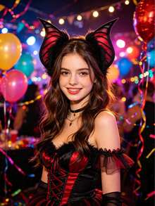 Simulation Of Bat And Beast Ears Hairband Halloween Cos Party Dress Headdress Props, Suitable For Halloween, Comic-Con, Stage Performances. - Multicolor - View 8