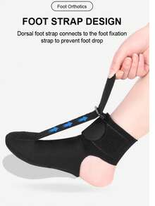 1pc Foot Drop Correction Brace Ankle Orthosis Support, Adjustable Foot Splint, Suitable For Plantar Fasciitis Night Stretching, Correcting Foot Inversion/Eversion, Unisex Plantar Fasciitis Night Correction Sock - Multicolor - View 13
