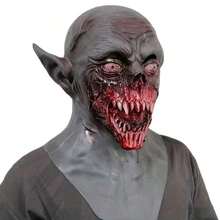1 buah Topeng Lateks Vampir Horor Halloween, Topeng Wajah Zombie Menakutkan untuk Pesta Cosplay - MultiWarna - View 7