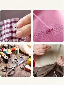 12/30pcs Sewing Kit Set, Portable Large 3-Layer Sewing Storage Box For Home Mending, Portable 3-Layer Sewing Bag With Transparent Storage Box Fabric Organizer Sewing Storage - Upgraded Version - View 6