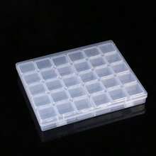 1/10/15/21/31pcs Multi-Purpose Transparent Plastic Storage Boxes, Mini Clear Bead Storage Containers With Hinged Lids, Rectangular Clear Craft Supply Boxes For Organizing Earrings, Rings, Jewelry And Nail Art Accessories - Multicolor - View 7