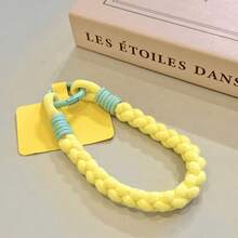 This Durable, Braided Short Wrist Strap Features A "Dopamine-Style" Macaron Color Palette; Versatile And Stylish, It Makes An Excellent Gift For Friends And Family-Perfect For Birthdays, Holidays, Or Summer Beach Vacations. - Multicolor - View 7