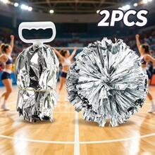 2pcs Football/Basketball Cheerleading Handballs, Four-Finger Grip Series Football Handballs, Suitable For Sports Team Activities, Dance Performances, Square Dance Game Props, Dance And Cheerleading Support Props, Suitable For Outdoor Sports Team Performance Handballs, Football World Cup Support Wristbands - Multicolor - View 16