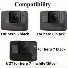 4pcs Set, Compatible With Hero 5/6/7 Ultra Clear 2pcs Tempered Glass Screen Protector + 2pcs Lens Protector, Suitable For Outdoor Sports Handheld Camera, One-Click Application, Effectively Protects Camera And Prevents Damage - View 8