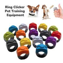 1 pieza Clicker de entrenamiento para perros estilo anillo, herramienta de entrenamiento para mascotas sin electricidad, adecuada para perros, gatos, caballos, aves, conejos, ayuda para entrenamiento de comportamiento, obediencia y recuperación, clicker de sonido para interacción con mascotas - Multicolor - Ver 9
