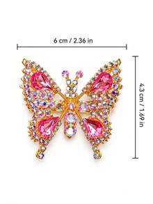 3 piezas/Set Pinzas para el cabello con mariposa y cocodrilo de strass de colores con movimiento dinámico, Set de 3 colores, Pinzas para el cabello con alas móviles de strass, Pinzas para el cabello con mariposa, Pinzas para el cabello con cocodrilo, Pinzas para el cabello con strass, Pinzas con mariposa móvil, Pinzas con alas de mariposa con movimiento dinámico, Pinzas para el cabello con strass iridiscente - Multicolor - Ver 11