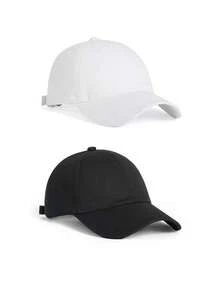 Adjustable Solid Color Casual Baseball Cap, Unisex - Navy Blue - View 13