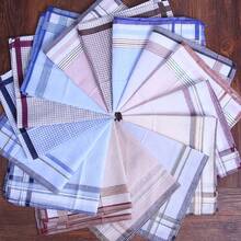 3/6pcs/Stylish Distressed Sweat-Absorbent And Stain-Resistant Handkerchief, Soft Suit Pocket Square Sweat Towel, Vintage Retro Small Square Handkerchi - Multicolor - View 10