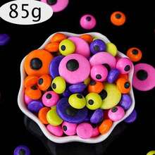150g/85g Halloween Non-Edible Sugar Beads Assortment, Eyeball Pumpkin Bat Shaped Sugar Beads, For Cupcake Cake Baking Dessert Decoration - Multicolor - View 17