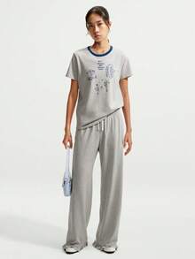 Nike Women's AS W NSW MR PANT WIDE Knit Sports Pants IW1386-050 - Grey - View 6