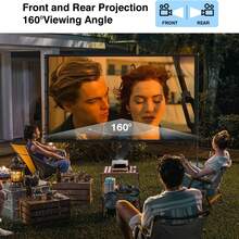 XBJ 72"/100" Projector Screen With Stand & Wall Mountable – 4K HD 16:9 PVC, 1.5 Gain, Wrinkle-Free Double Sided, Indoor/Outdoor For Backyard, Home Theater, Camping. Includes Tripod, Carry Bag & Ground Nails. Complete Kit For Proyector - View 3