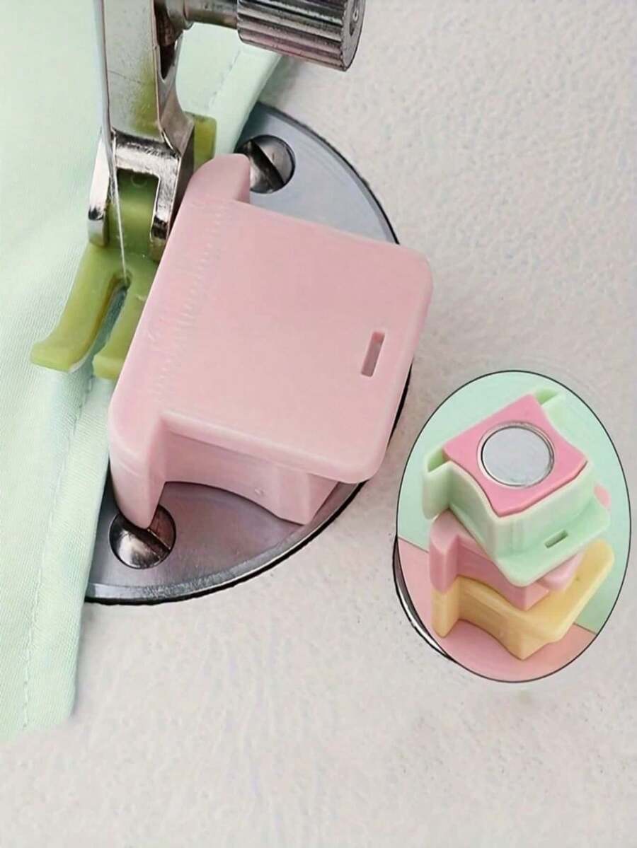 Magnetic Sewing Guide - Non-Slip Fabric Protector, Strong Magnet And Durable Plastic Material, For Precise Sewing And Splicing,The Ideal Choice For Handmade Sewing