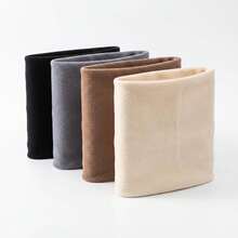 4pcs Double-Sided Fleece Neck Warmer Face Mask, 4 Colors, One Size - Multicolor - View 1