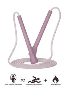 Cuerda de saltar para mujer, cuerda de saltar de velocidad para fitness y deportes, cuerda sólida de PVC, adecuada para entrenamiento en casa de mujeres, ejercicio al aire libre, pérdida de peso y modelado corporal - Multicolor - Ver 2