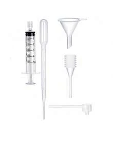 10 piezas Kit de herramientas para rellenar perfume, incluye bomba de rellenado de plástico, embudo, cuentagotas suave, herramientas pequeñas, adecuado para rellenar botellas de perfume mini reutilizables - transparente - Ver 11