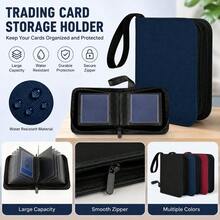 Binder 40 Pockets One Pocket Mini Trading Card Album,Diamond Leather Small Card Binder For 3x4 Rigid Top Loaders,Portable TCG Photocard Holder-Red,Card Holder - Multicolor - View 11