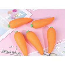 Tachimi 1 pieza Juguete antiestrés con temática de zanahoria, gadget de juego diario, squishy de recuperación lenta, squishy crujiente, multipack de accesorios de juego para todo tipo de ocio diario en interiores, artículos de juego diario general para escenas cotidianas comunes, juguetes para niños, envío aleatorio - Multicolor - Ver 6