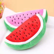 1PC Cute Fruit Storage Bag, Large Capacity Fruit Shaped Stationery Pouch, Portable Fluffy Makeup Bag, Cute Backpack Accessory, Beautiful Student Learning Supplies, Suitable For Gifts And Student Learning Use - Fruit Pencil Case - View 3