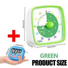 60 Minute Colorful Visual Timer With Night Light - Silent Countdown, Suitable For Classroom, Kitchen And Office Use - Multicolor - View 19
