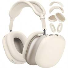 4-Piece Set New Max 1/2 Silicone Protective Case, Apple Over-Ear Bluetooth Headphone Protective Shell, Transparent Earphone Cover, Dustproof Ear Cups, Headband, Headband Cover, Outer Shell Silicone Protection 4-Piece Set - Multicolor - View 6