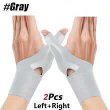 2pcs Thumb Wrist Support Compression Sleeves, Elastic Wrist Guards, Suitable For Gaming, Office, Unisex - Fits Most Hands - Multicolor - View 18