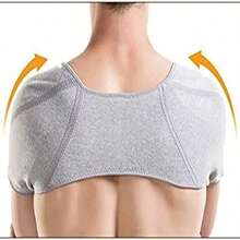 Adjustable Double Shoulder Straps Non-Electric Ergonomic Cross Design Double Shoulder Support Shoulder Pads - Grey - View 3