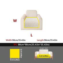 1件裝泡泡舒棉絨沙發坐墊，柔軟毛絨防滑座墊，寵物友善客廳沙發保護墊 - 多色 - 查看 17