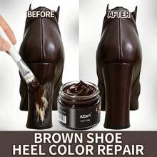 High Heel Dye Cream, Multiple Colors Available, Leather Color Restoration Shoe Oil, Heel Paint Repair, Shoe Toe Wear Refurbishment And Color Change Paste - 彩色 - 查看 10