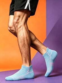 1/6/12 Pairs Sports Short Socks, Suitable For Daily Sports, Running Socks, Fitness Socks - Multicolor - View 6