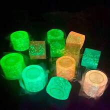 1/4 Roll Glowing Nano Tape, Fluorescent Glow-In-The-Dark Nano Tape, Suitable For DIY Crafts, Glow-In-The-Dark Stickers, Glow-In-The-Dark Paint And Glow-In-The-Dark Decals, Ideal For Night Decoration, Glowing Crafts And Glowing Design - Multicolor - View 5