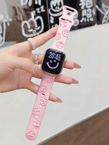 1 Stück Jungen & Mädchen Uhrenarmband kompatibel mit AppleWatch Series SE/1/2/3/4/5/6/7/8/9/10/11 Ultra 40mm 41mm 42mm 44mm 45mm 49mm alle Größen, weich & bequem, einfach zu tragen modisches Smartwatch Ersatzarmband, modisches Smartwatch Zubehör, Schulanfang Saison - Verschiedenfarbig - Übersicht 5