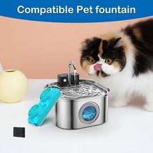 3pcs/6pcs/12pcs Pet Water Fountain Filter Cartridge Accessories, Compatible With 108oz 3.2L Pet Water Fountain, Pet Water Fountain Replacement Filter, Cat Water Fountain Filter - Multicolor - View 6