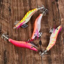 4pcs/Set 8cm 8g Realistic Wooden Shrimp Lure Plastic Fish Bait Fishing Tackle - Multicolor - View 6