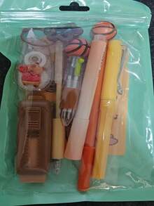 Creative 9-Piece Set Back To School Gift Gradient Color Mini Stationery Set Highly Attractive Middle And High School Students Learning Stationery Practical Portable Stationery Small Gift, This Is A Very Excellent Stationery Set, Very Suitable For Office, Learning And Drawing Use. It Has A Beautiful Appearance, Very Suitable As A Small Gift, Reward Souvenir, Or Birthday/Holiday Gift For Students. - Multi-piece Set - View 13