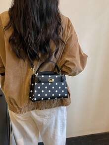 Women's Mini Fashion Versatile Colorblock Casual Handbag - Black - View 6