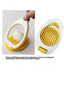Egg Slicer, Multi-Function Egg Slicer, Kitchen Accessories, Fruit Salad Slicer, Kitchen Gadget, Egg Slicing Tool, Creative Kitchen Tool; Suitable For Slicing Hard-Boiled Eggs, Strawberries, Ham, Fruits And More - Multicolor - View 7