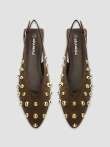 ADAMUMU Small Size Women's Spring/Summer New Arrival High-Fashion Comfortable Sequin Sandals, Cute For Daily Wear, Holiday And Spring - Brown - View 1