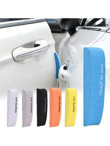 4pcs Car Door Protection Strips Anti-Scratch Bumper Stickers, Suitable For Sedans, SUVs And Trucks, Ideal For Daily Driving, Parking And Travel, Practical Vehicle Protection Accessories, Perfect For Car Decoration And Daily Use. - A - View 6