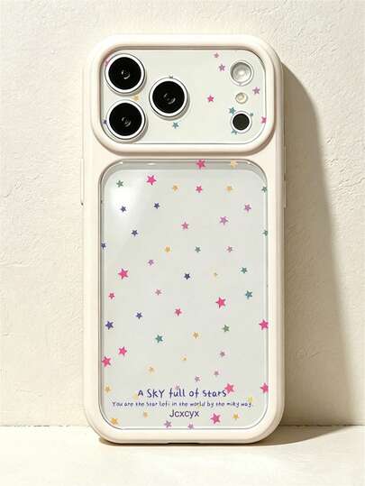 Stylish Minimalist Transparency Colorful Star Pattern Phone Case Compatible With IPhone 17 Pro Max 17 Pro 17 16 Pro Max 15 14 Pro Max Lens Protection Back Cover
