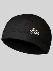 1/3pcs Bicycle Pattern Printed Helmet Liner Cap, Breathable Mesh Sweat-Absorbing Dome Knit Cap, Lightweight Helmet Inner Cap, Suitable For Road Cycling, Motorcycle Riding And Sports - Multicolor - View 13