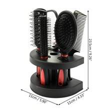 Women's Hair Styling Comb 5-Piece Set, Styling Tool Kit Including Curling Comb, Anti-Static Comb, Hair Care Set And Mirror, No Static, Create Beautiful Makeup Look (Multi-Color) - Multicolor - View 4