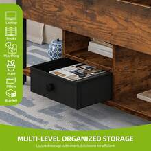 Yitahome Lift Top Coffee Table With Drawers, 4 In 1 Multi-Function Liftable Coffee Table With Storage And Hidden Compartment, Coffee Table Converts To Dining Table For Living Room - Coffee Brown - View 5